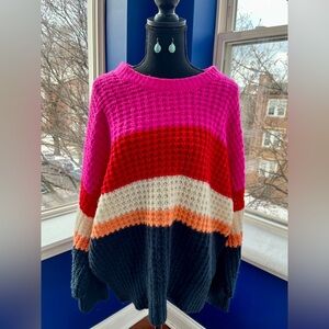 Universal Thread Waffle-Knit Colorblock Sweater